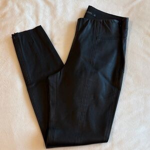 Zara Black Faux Leather leggings